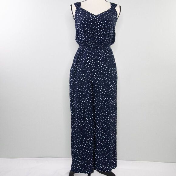 loft jumpsuit polka dot tie back - Picture 3 of 13